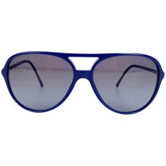 Chanel Blue Acetate Aviator Sunglasses Mod 5287 A Small Logo