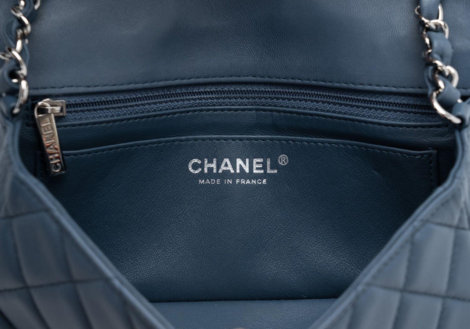 Women's Chanel Blue Avio Flap Bag Small