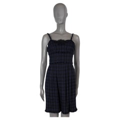 CHANEL 2007 07P LACE TRIM TWEED Dress XS
