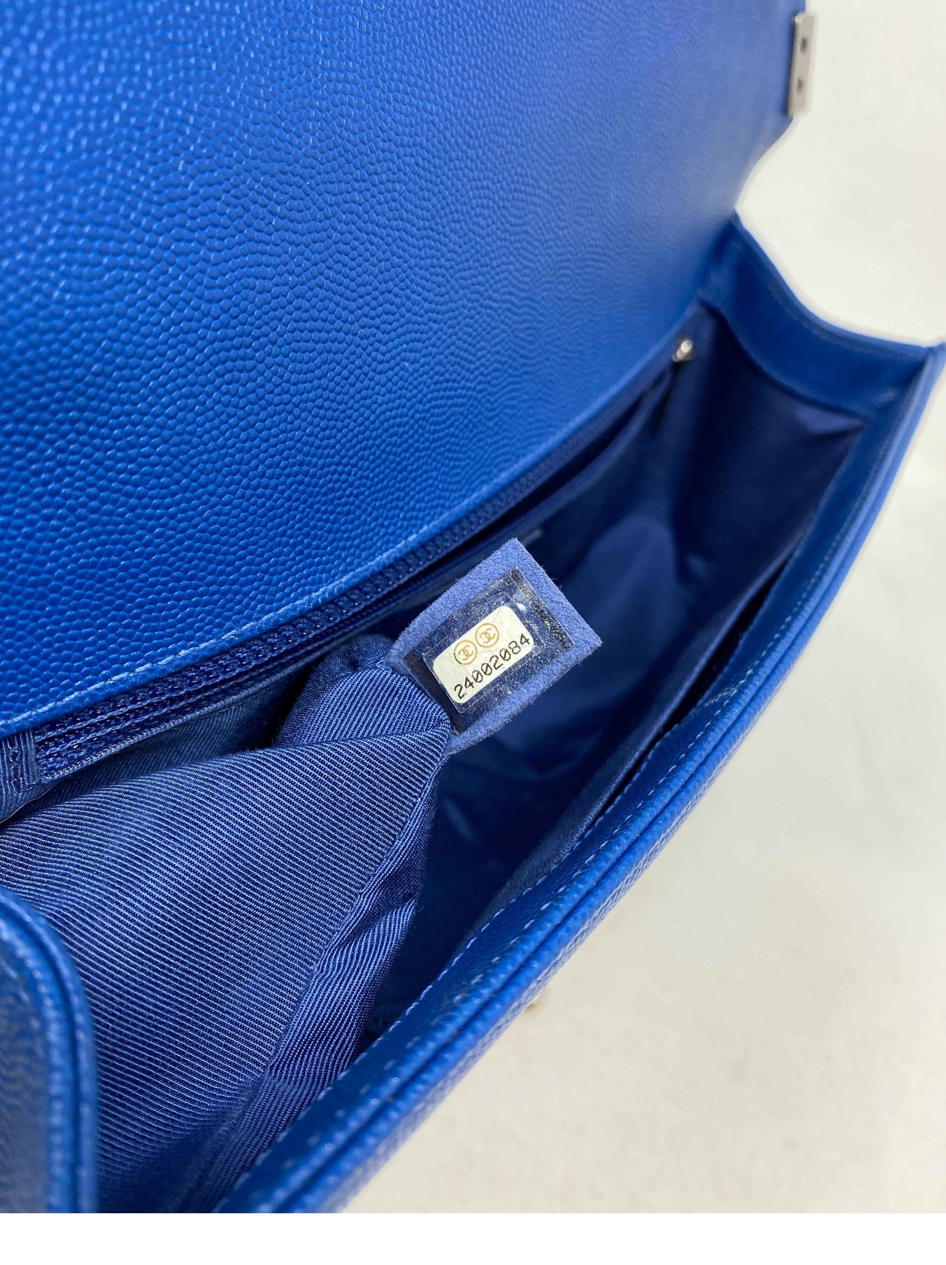 Chanel Blue Boy Bag  9