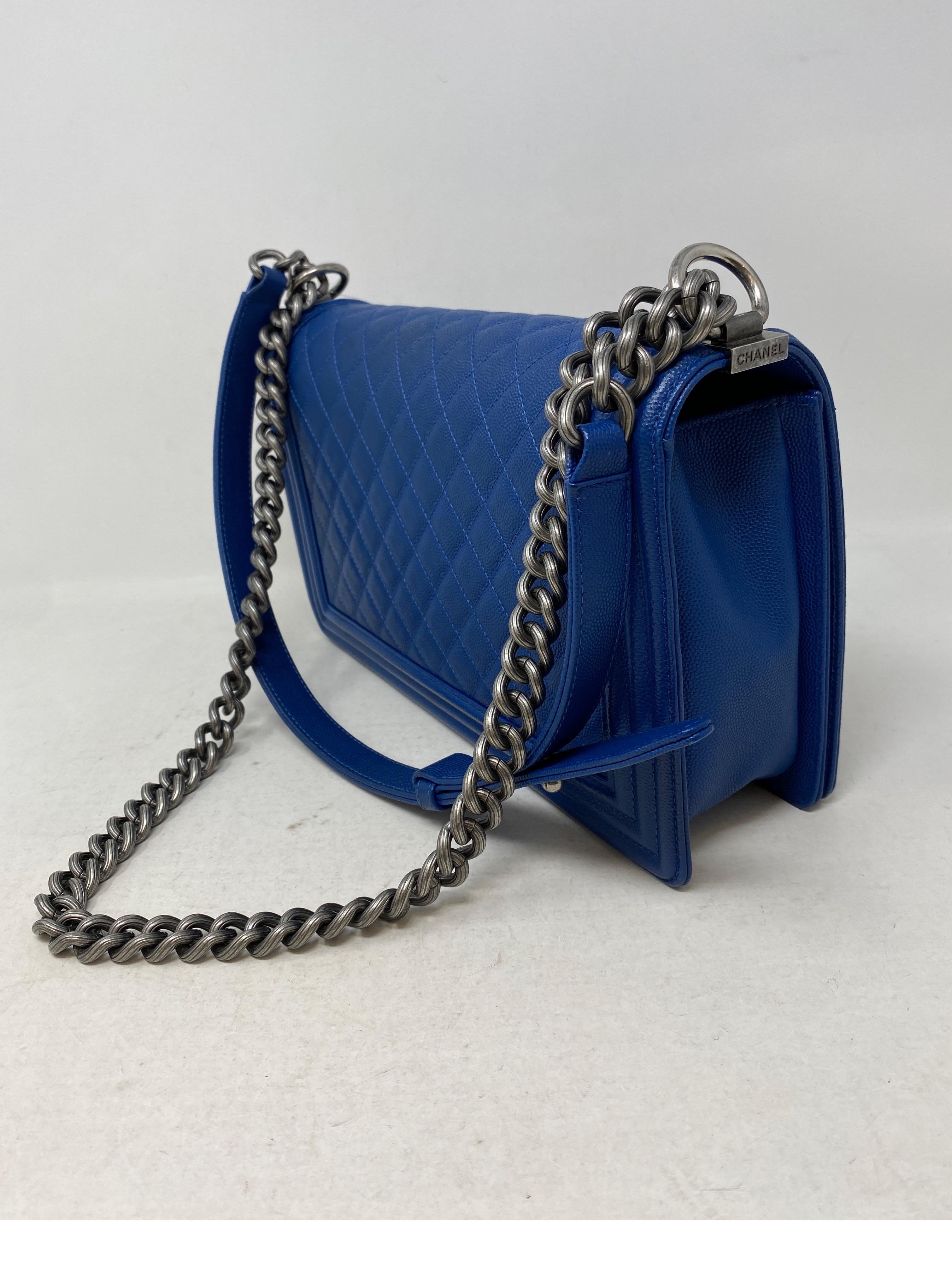 Women's or Men's Chanel Blue Boy Bag 
