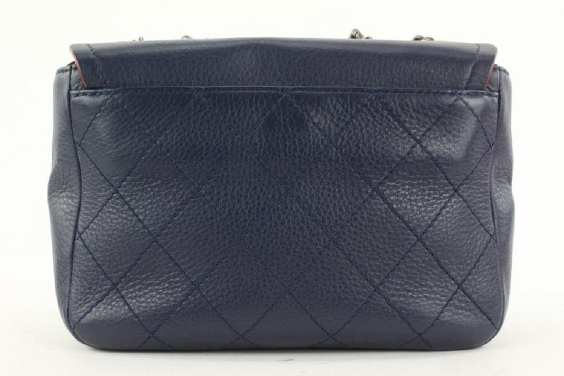Chanel Blue Calfskin Archi Chic Small Crossbody Flap Bag 97cas18 5