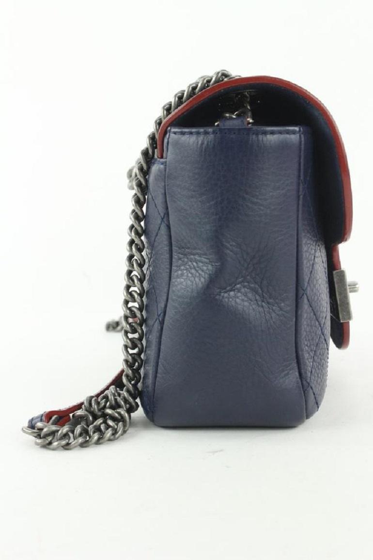 Chanel Blue Calfskin Archi Chic Small Crossbody Flap Bag 97cas18 6