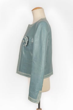 Chanel Blue Calfskin Jacket, 2003