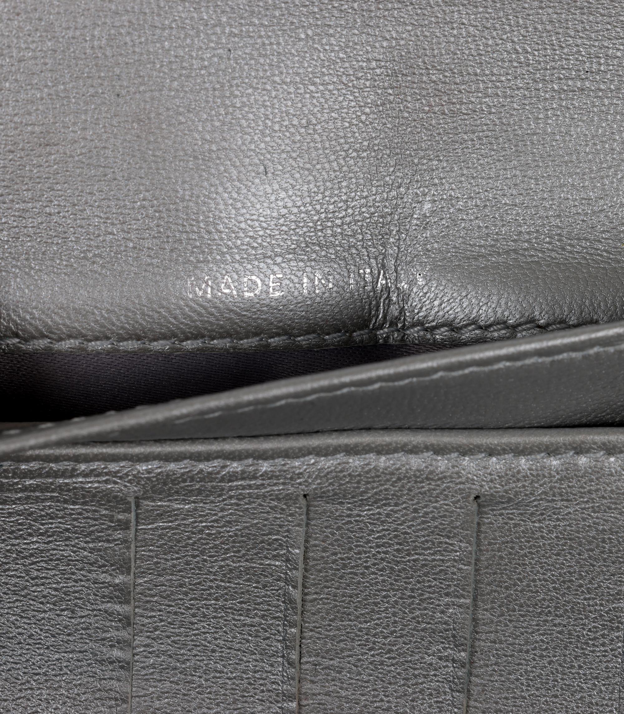 Chanel Blue Camellia Embossed Lambskin Leather Classic Long Wallet For Sale 1