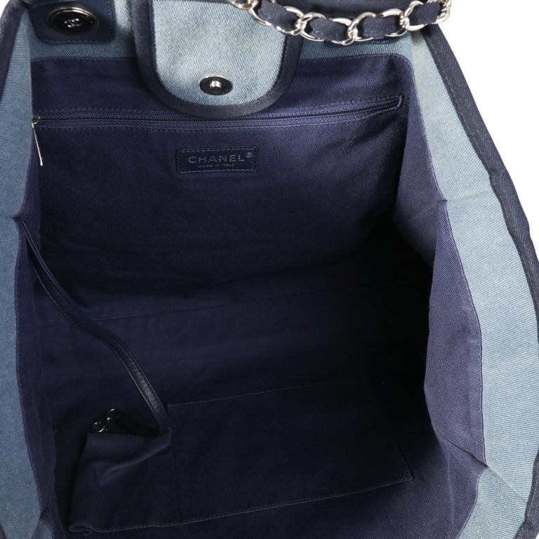 Chanel Blue & Glitter Canvas XL Deauville Tote Bag – ASC Resale