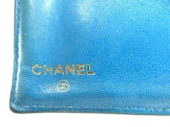 Chanel Blue Caviar Cc Bifold Snap 232490 Wallet
