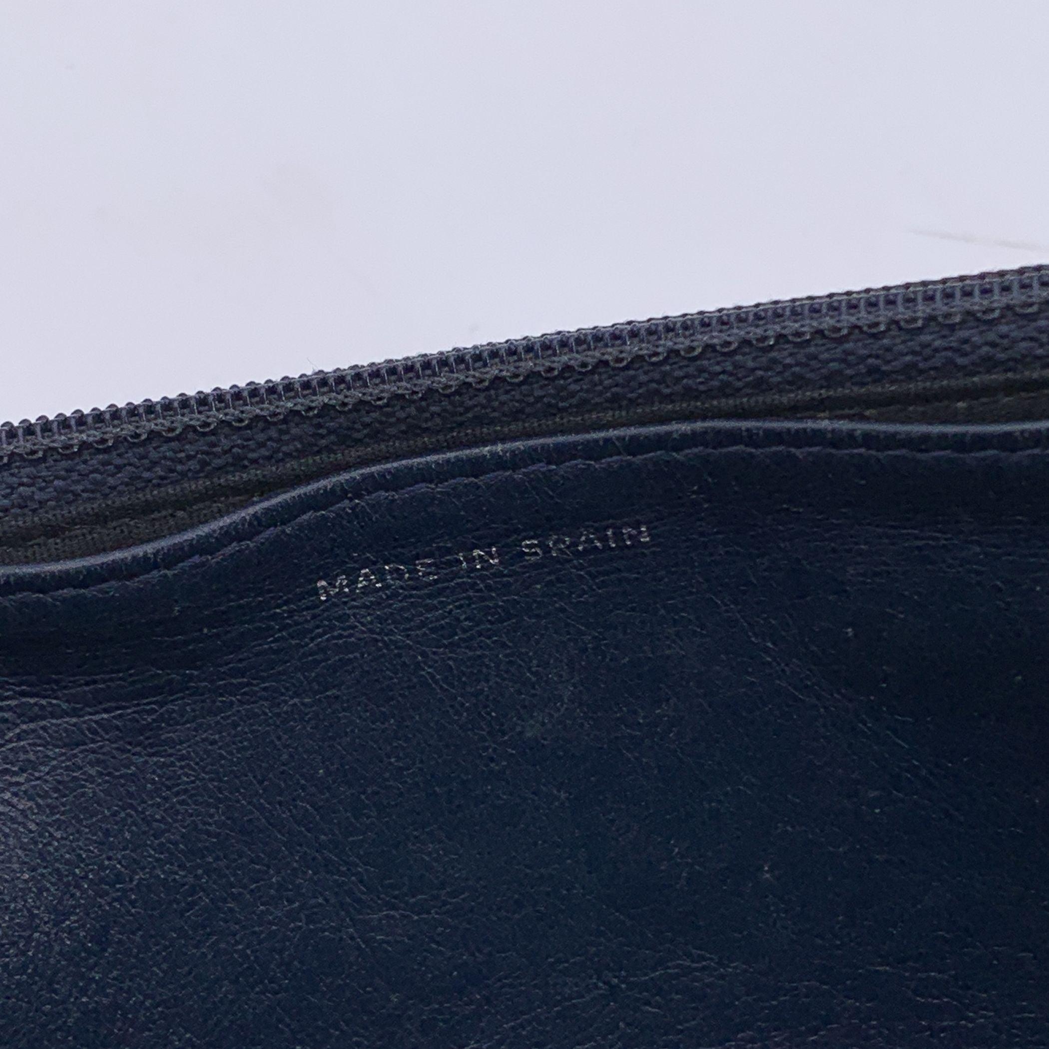 Chanel Blue Caviar Leather CC Logo Wallet on Chain Woc Crossbody Bag 2