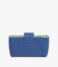 Chanel Blue Caviar Leather Mini Pouch