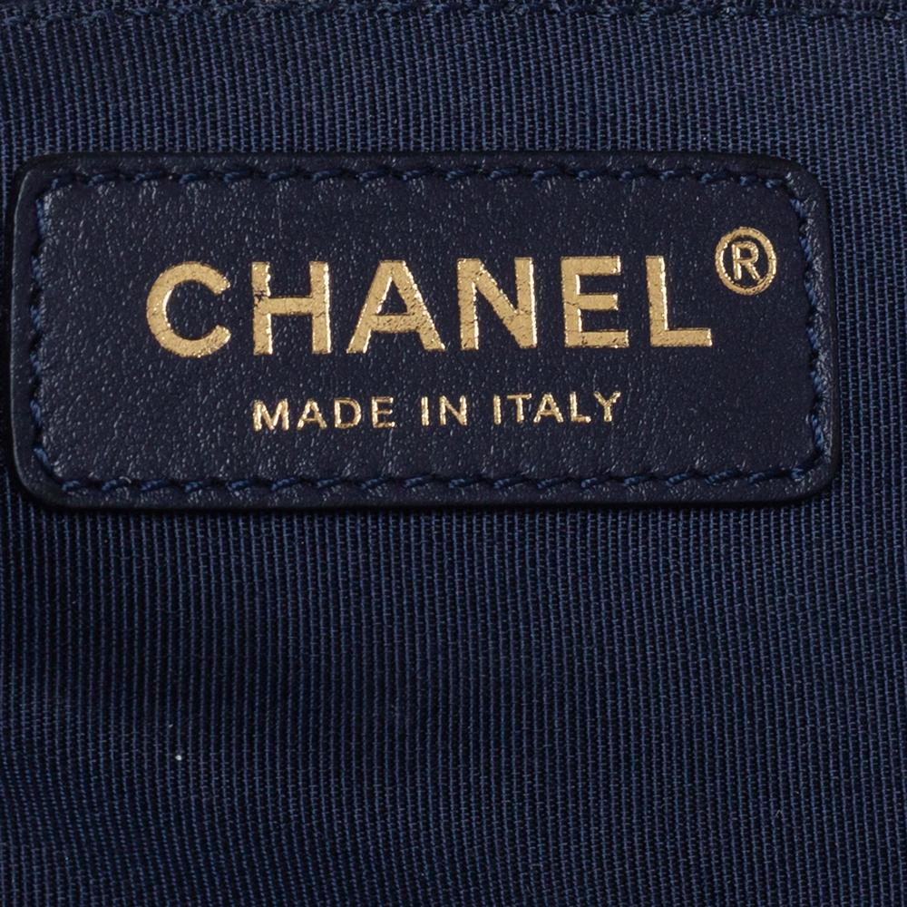 Chanel Blue Caviar Leather Urban Companion Shopping Tote 6
