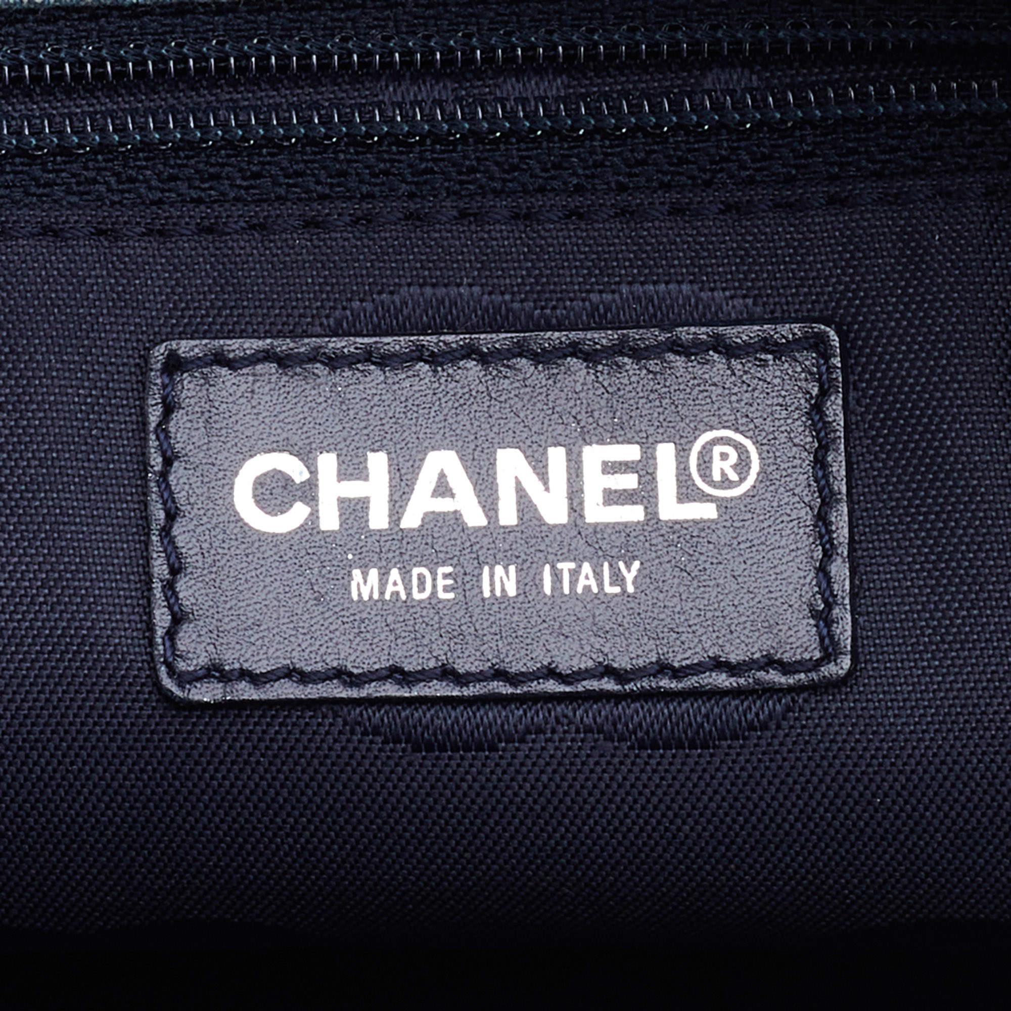 Chanel Blue CC Signature Denim Vintage Clutch 2