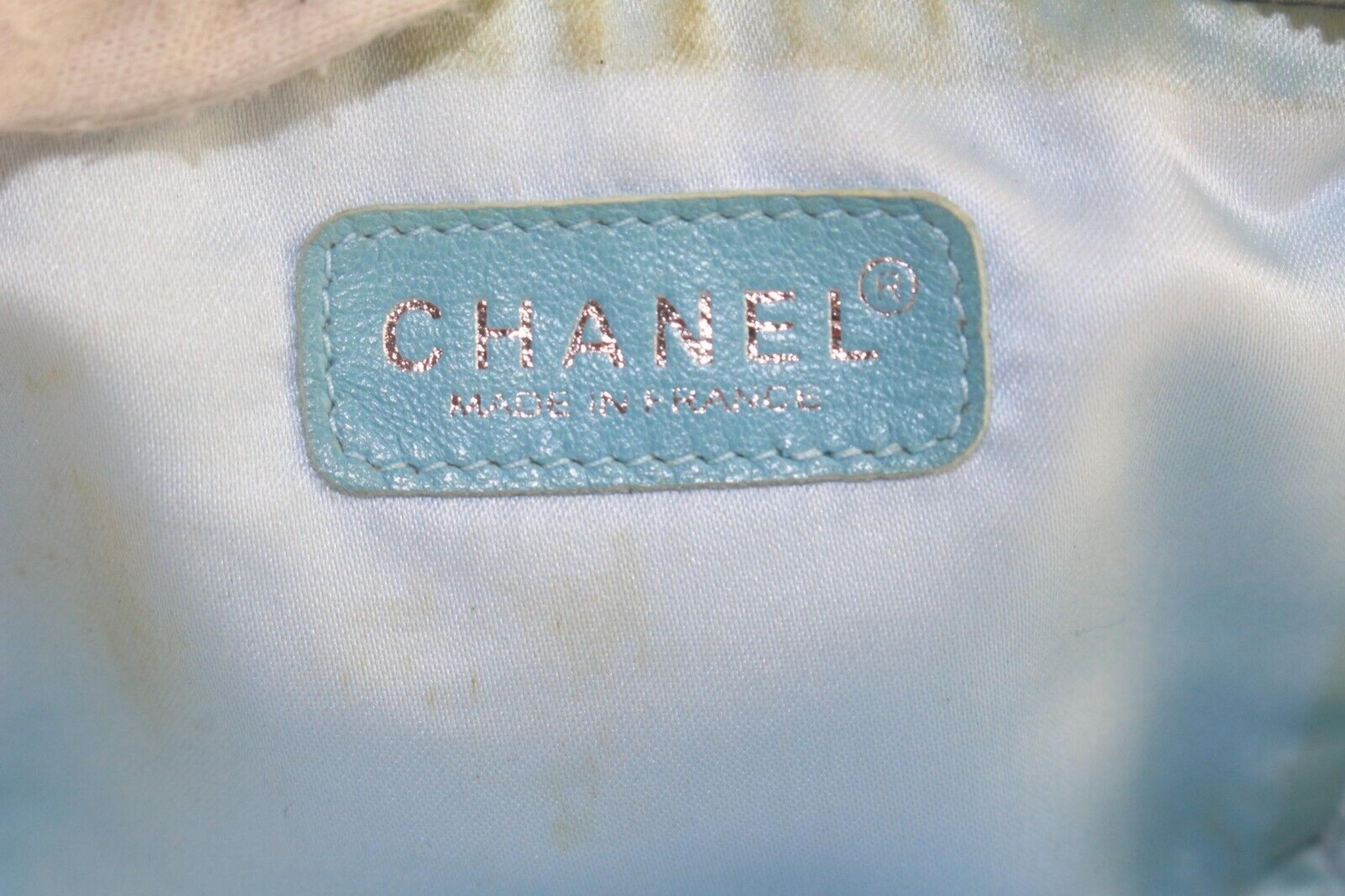Chanel Blue CC Zip Pouch 3CC712K For Sale 3