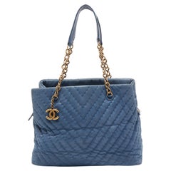 Chanel Chevron Tote - 9 For Sale on 1stDibs