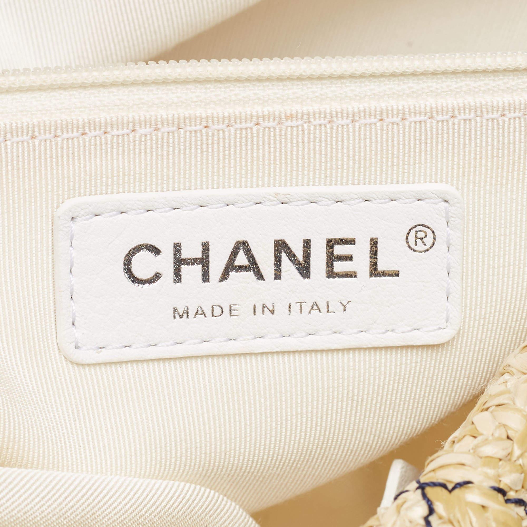 Chanel Blue/Clear PVC and Denim 31 Shopping Bag 3