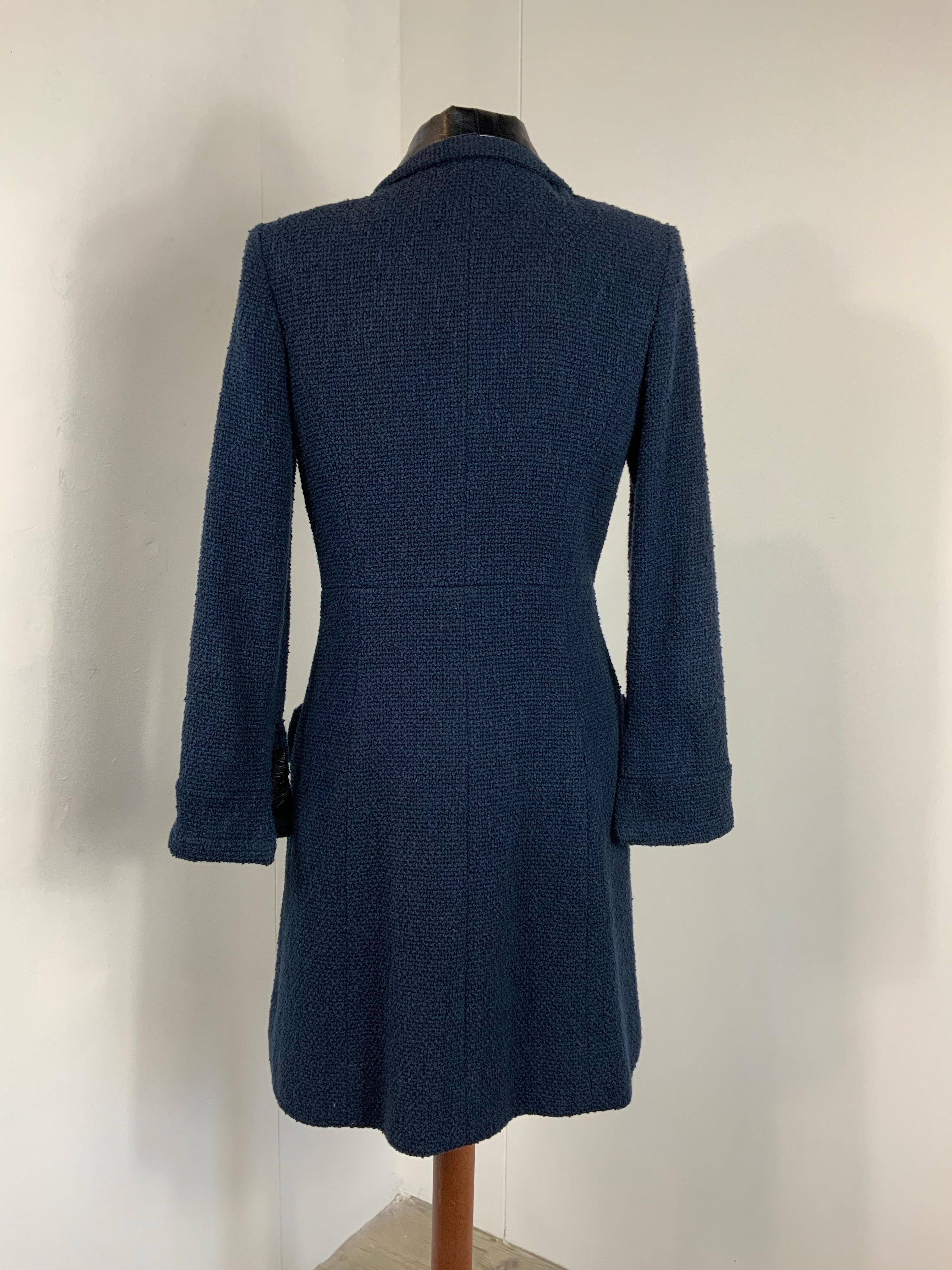 Women's Chanel blue cotton Coat
