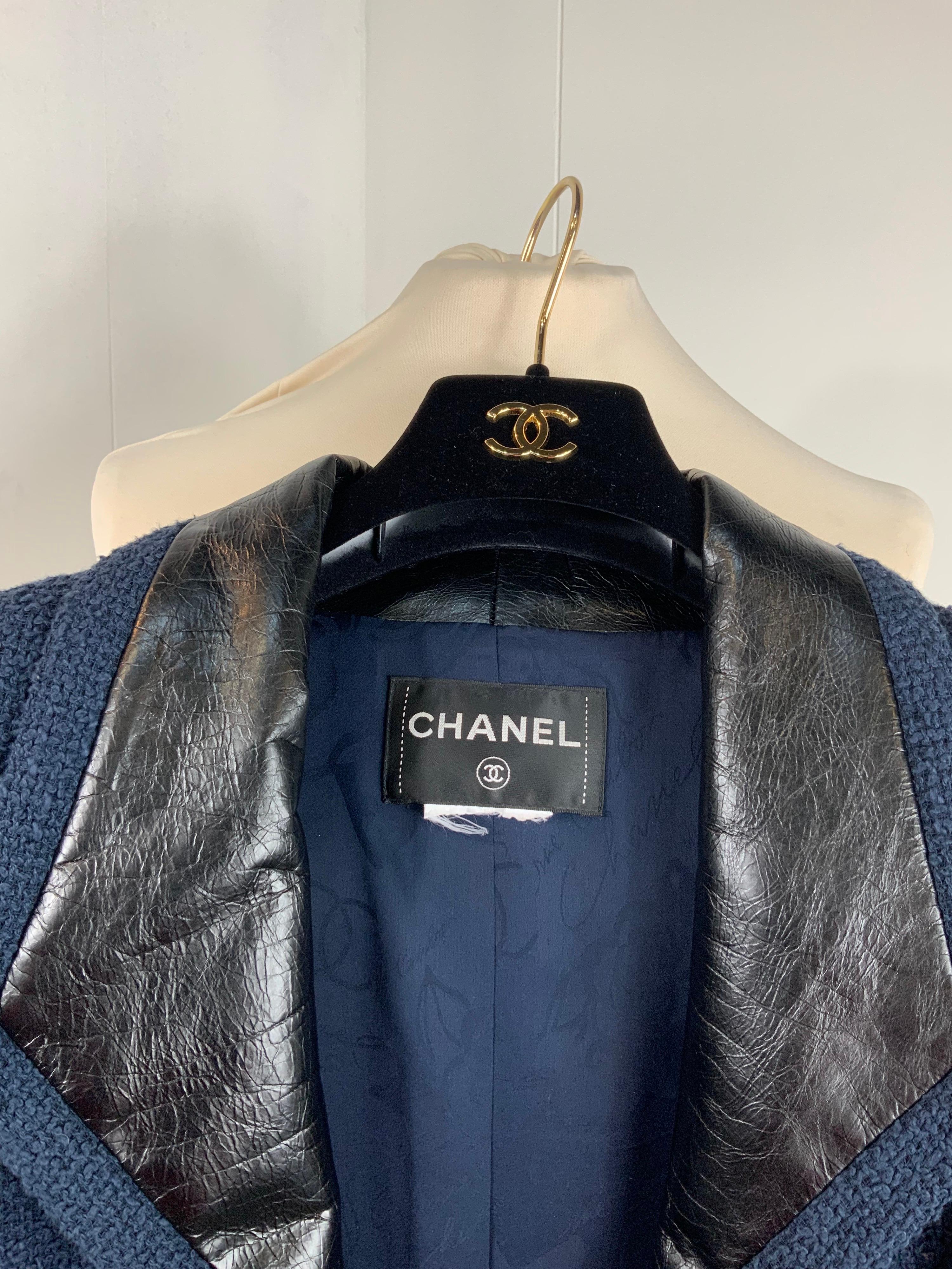 Chanel blue cotton Coat 1