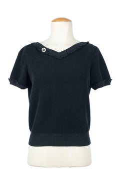 Chanel blue cotton top