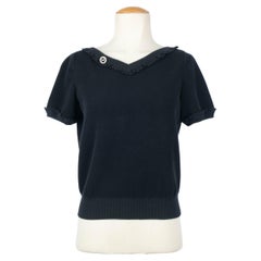 Chanel blue cotton top