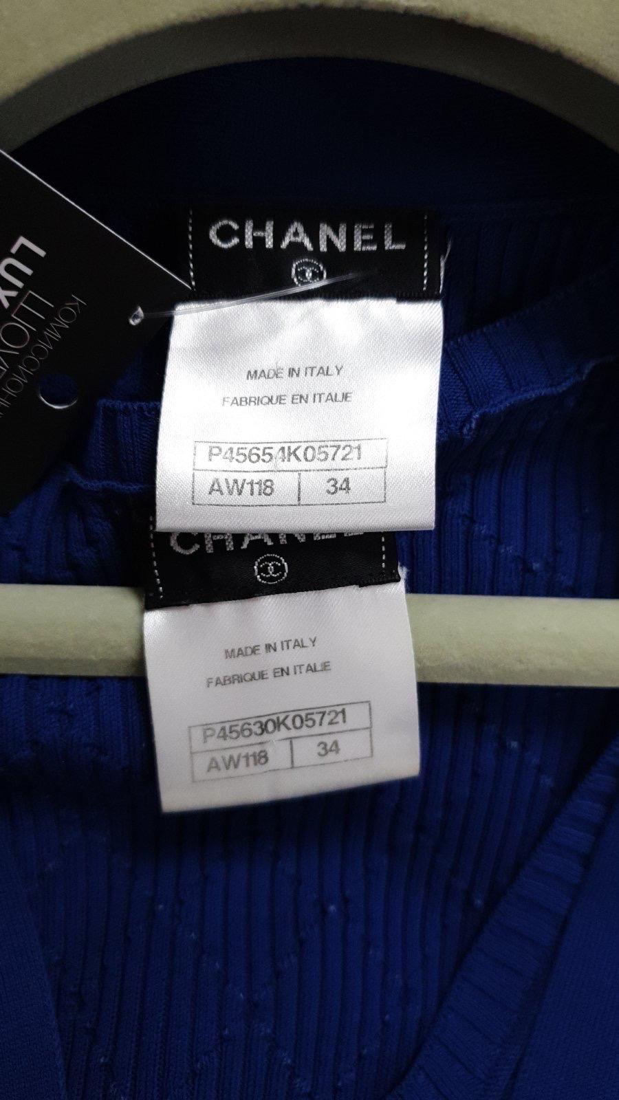 Chanel Blue Cotton Twinset 6