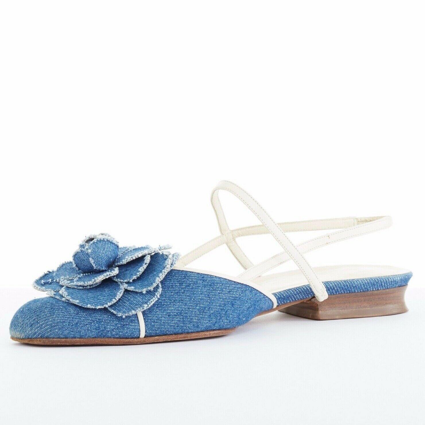 chanel denim shoes
