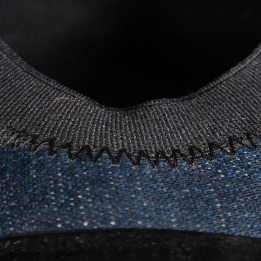 Donna Chanel Blue Denim Pumps con tacco alto taglia IT 38