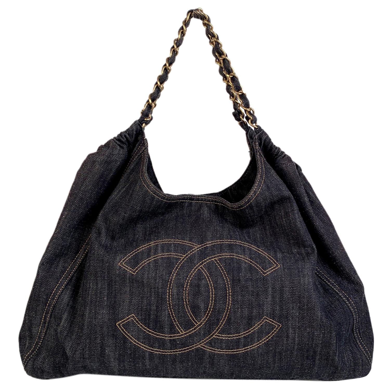 Chanel Denim Tote - 24 For Sale on 1stDibs  chanel jean tote bag, denim  chanel deauville tote, chanel denim tote bag price