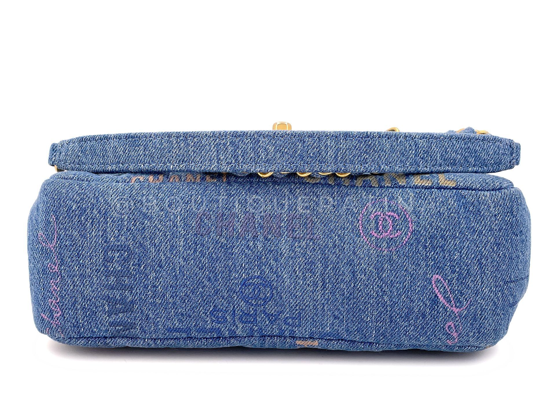 Chanel Blue Denim Mood Rectangular Mini Flap Bag GHW 68287 3