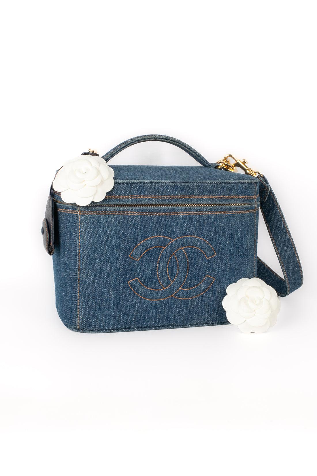 Chanel Blue Denim Vanity Bag, 1996/1997 For Sale 7