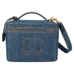 Vintage Chanel Blue Denim Vanity Bag, 1996/1997