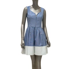 Robe bleue Chanel avec cape – Collection printemps 2013 – Taille 36