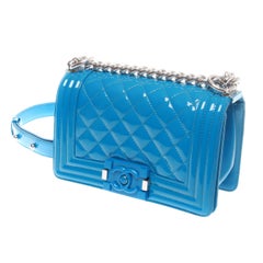 Chanel Blue Electrique Boy Bag