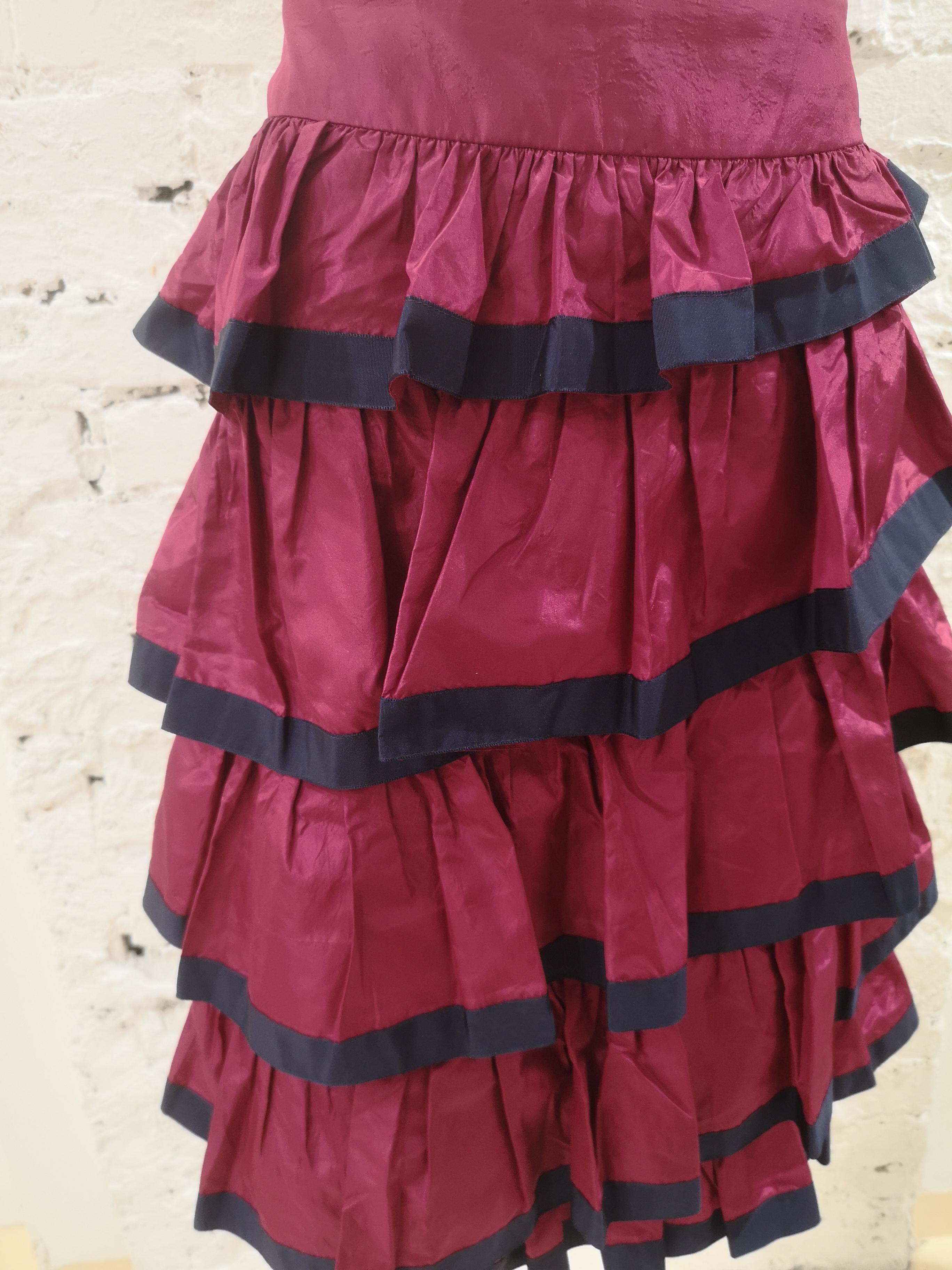 Chanel blue fucsia skirt In Excellent Condition For Sale In Capri, IT
