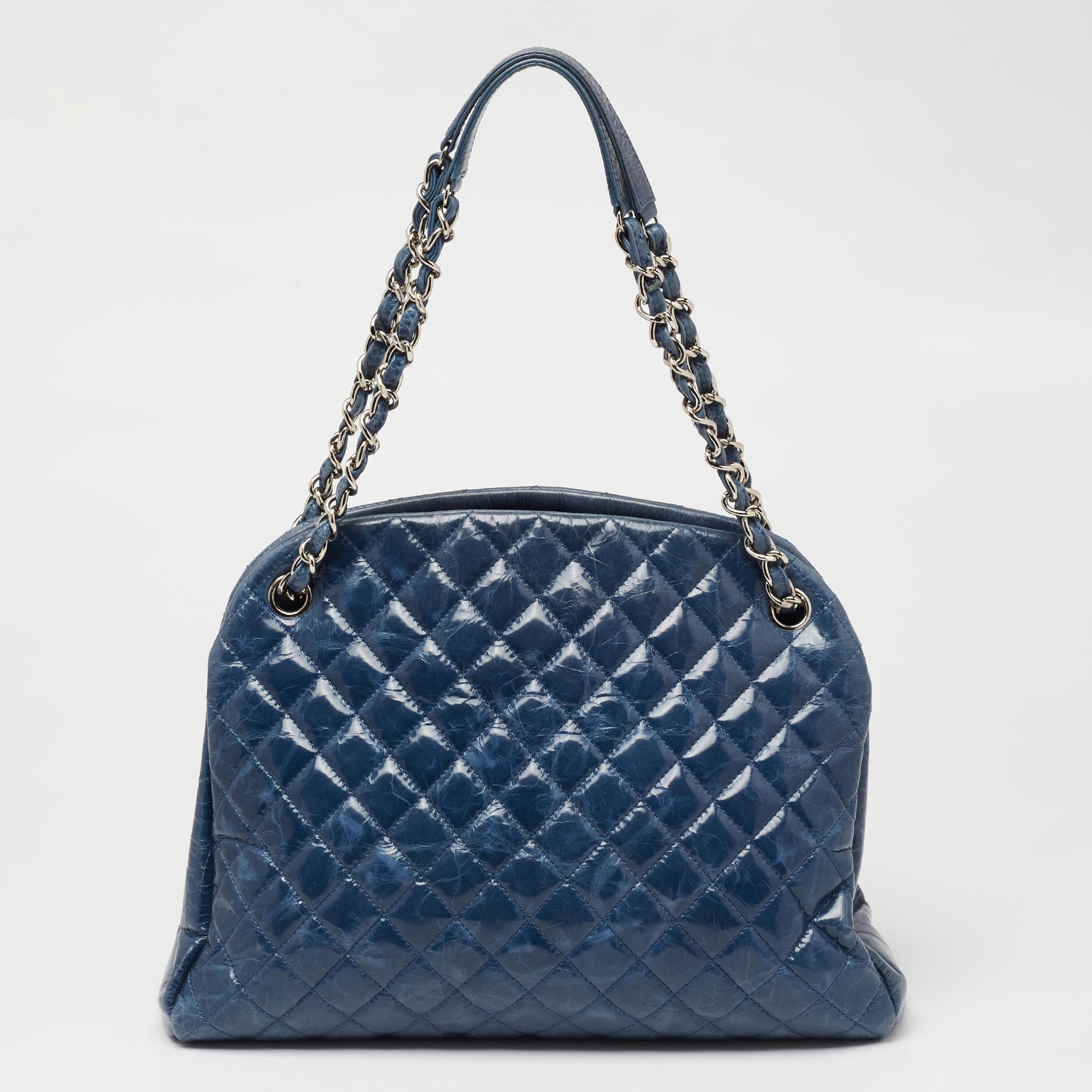 Chanel just mademoiselle bowling bag deals