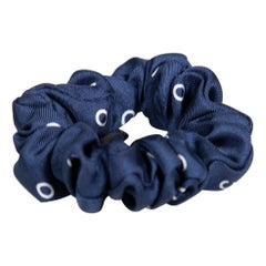 Chanel Blue Interlocking CC Scrunchie & Scarf