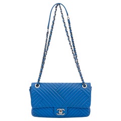 Chanel Flap Blue - 248 For Sale on 1stDibs  chanel navy blue flap bag, chanel  classic flap blue, chanel classic flap navy blue