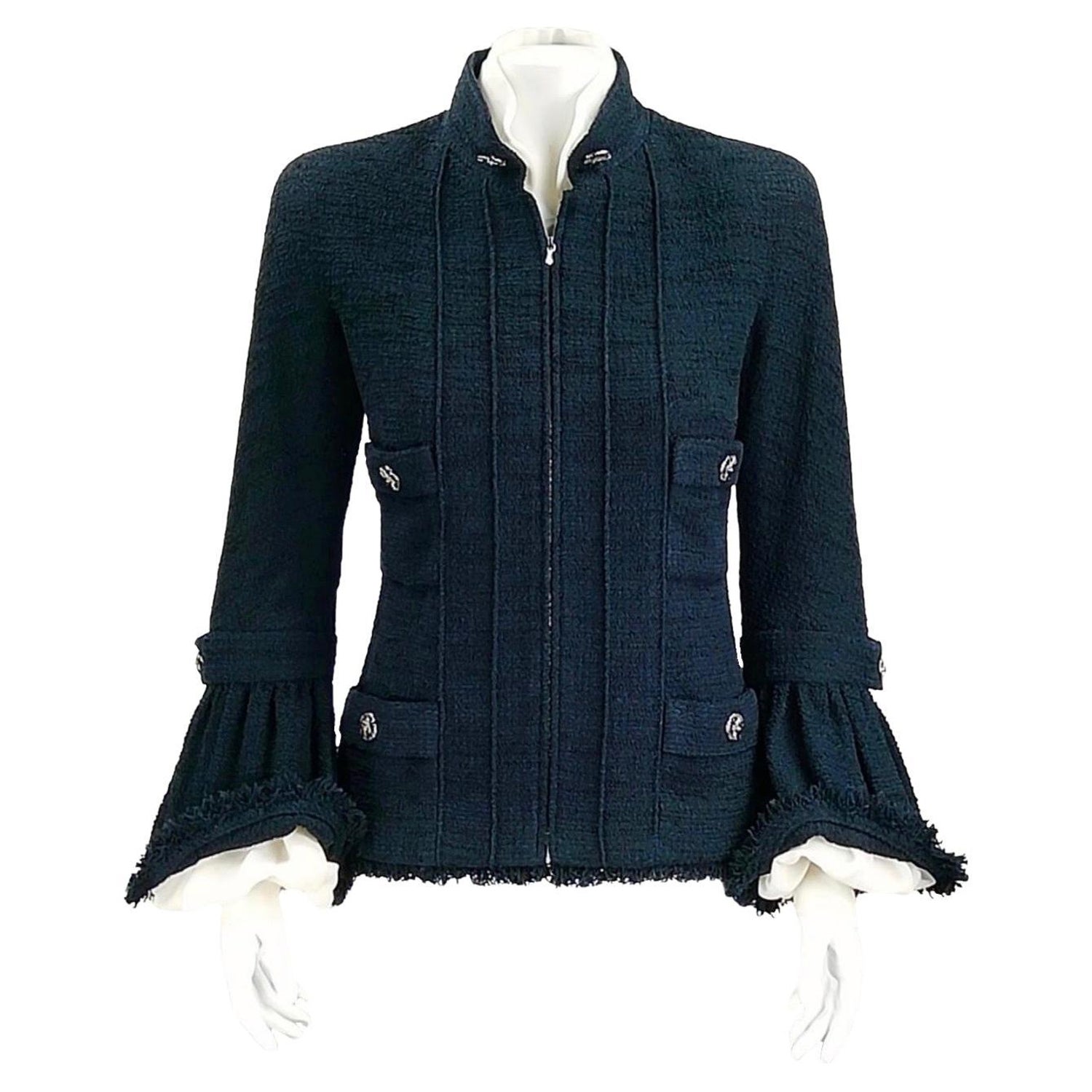 Chanel White, Purple And Blue Tweed Jacket, 2005 Available For Immediate  Sale At Sotheby's