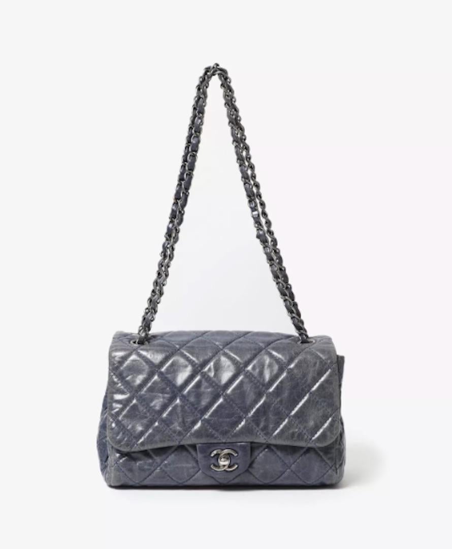 Chanel Blue Jean Leather Timeless Bag 10