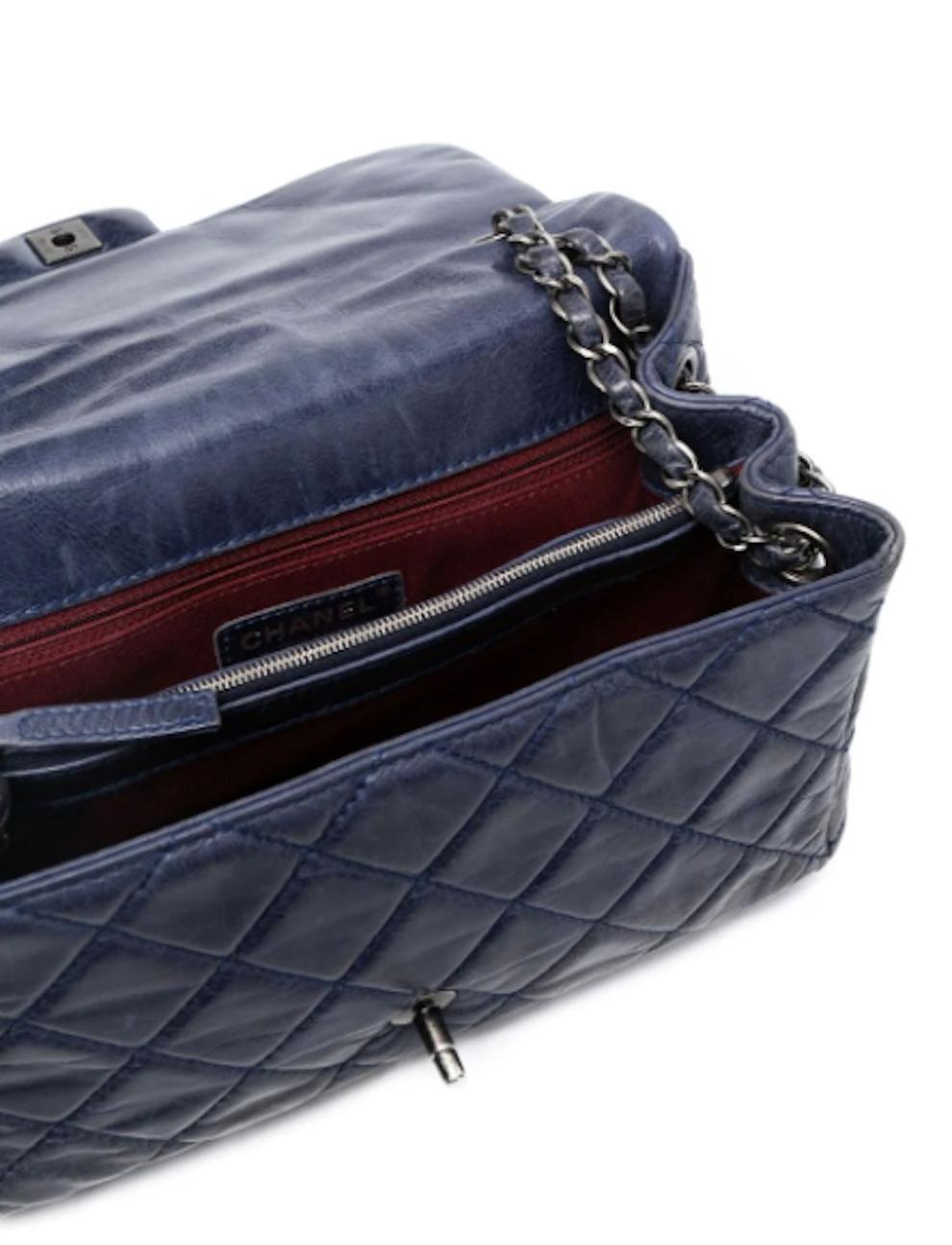 Women's Chanel Blue Jean Leather Timeless Bag