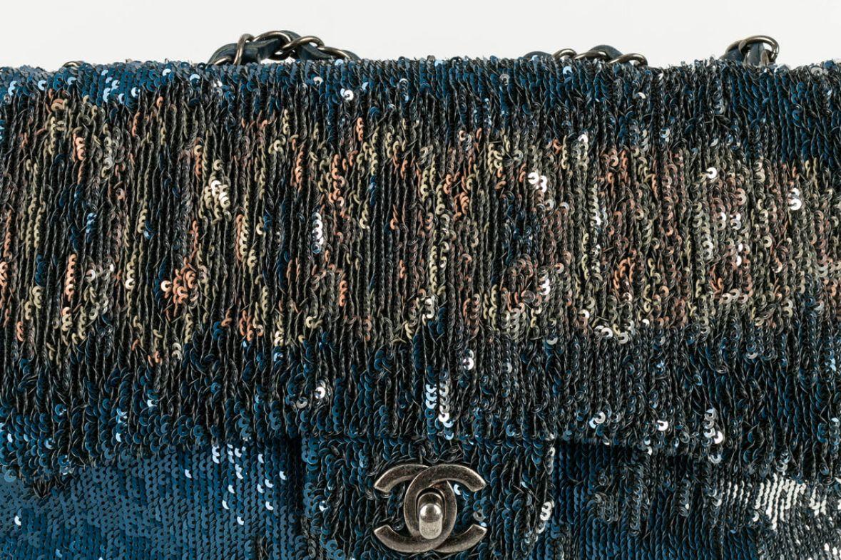 Borsa Chanel in pelle blu Parigi-Cuba, 2017 in vendita 8