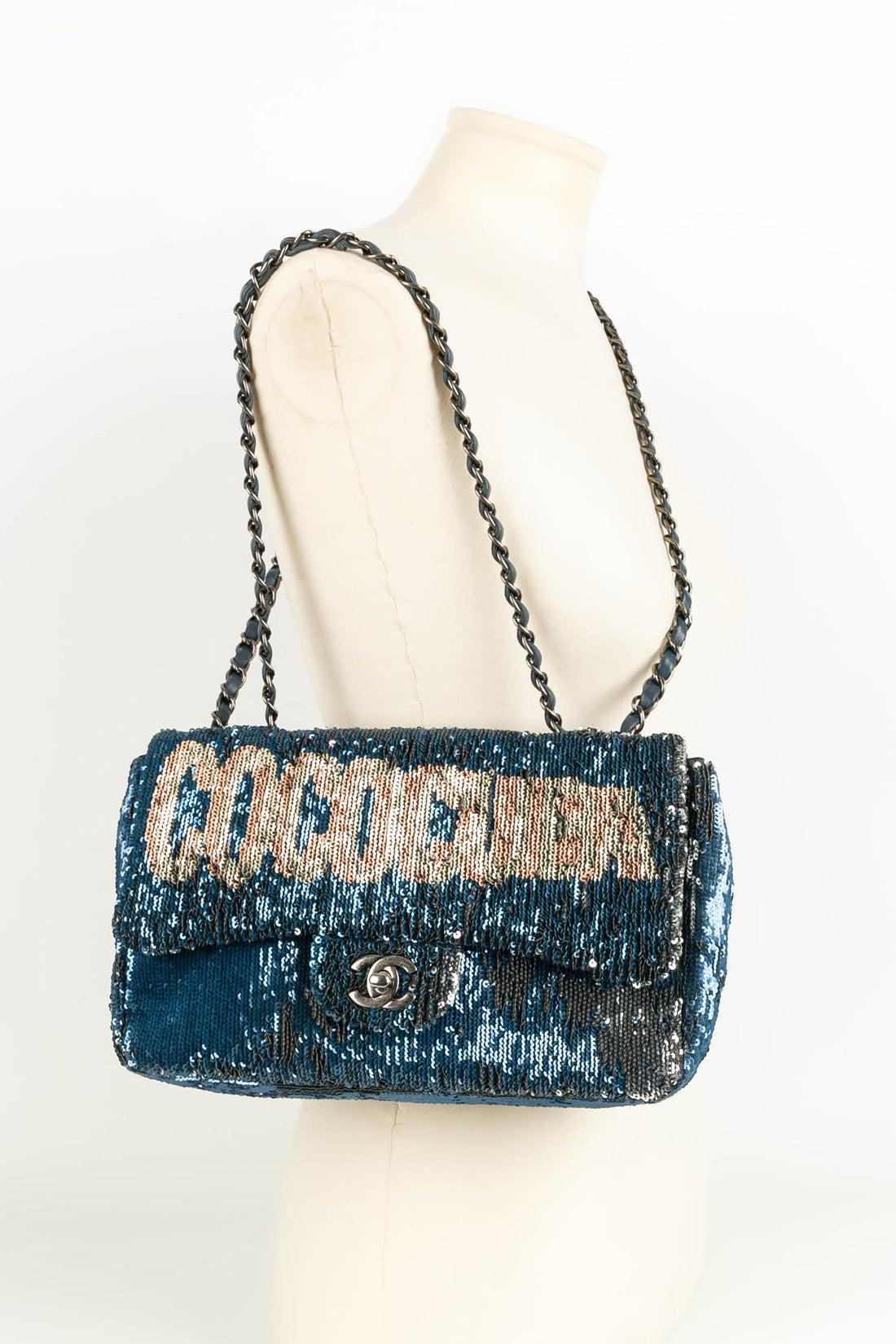 Chanel Blue Leather Bag Paris-Cuba, 2017 For Sale 10