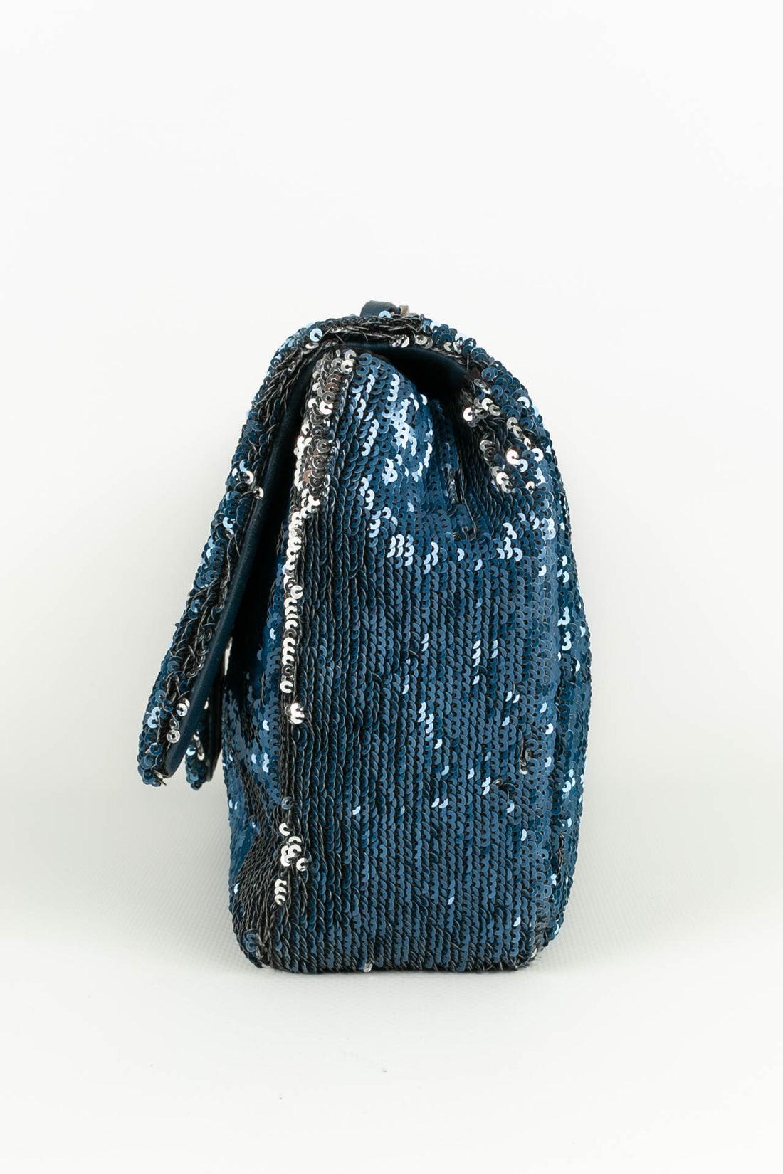 Black Chanel Blue Leather Bag Paris-Cuba, 2017 For Sale