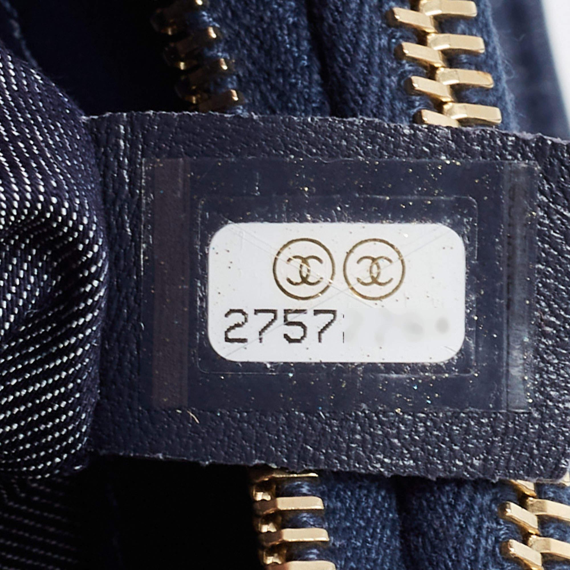 Chanel Blue Leather CC Mania Waist Bag 2