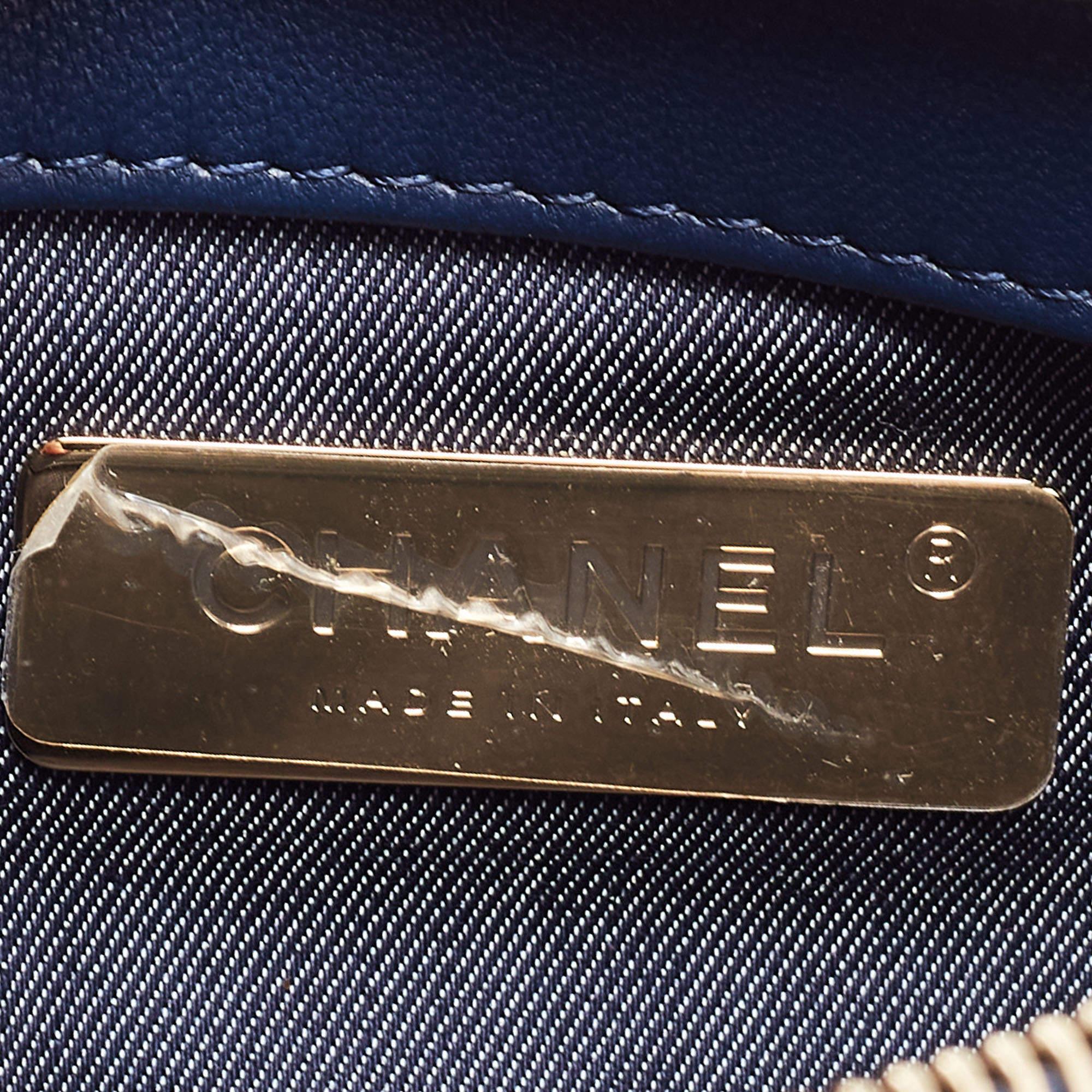 Chanel Blue Leather CC Mania Waist Bag 3