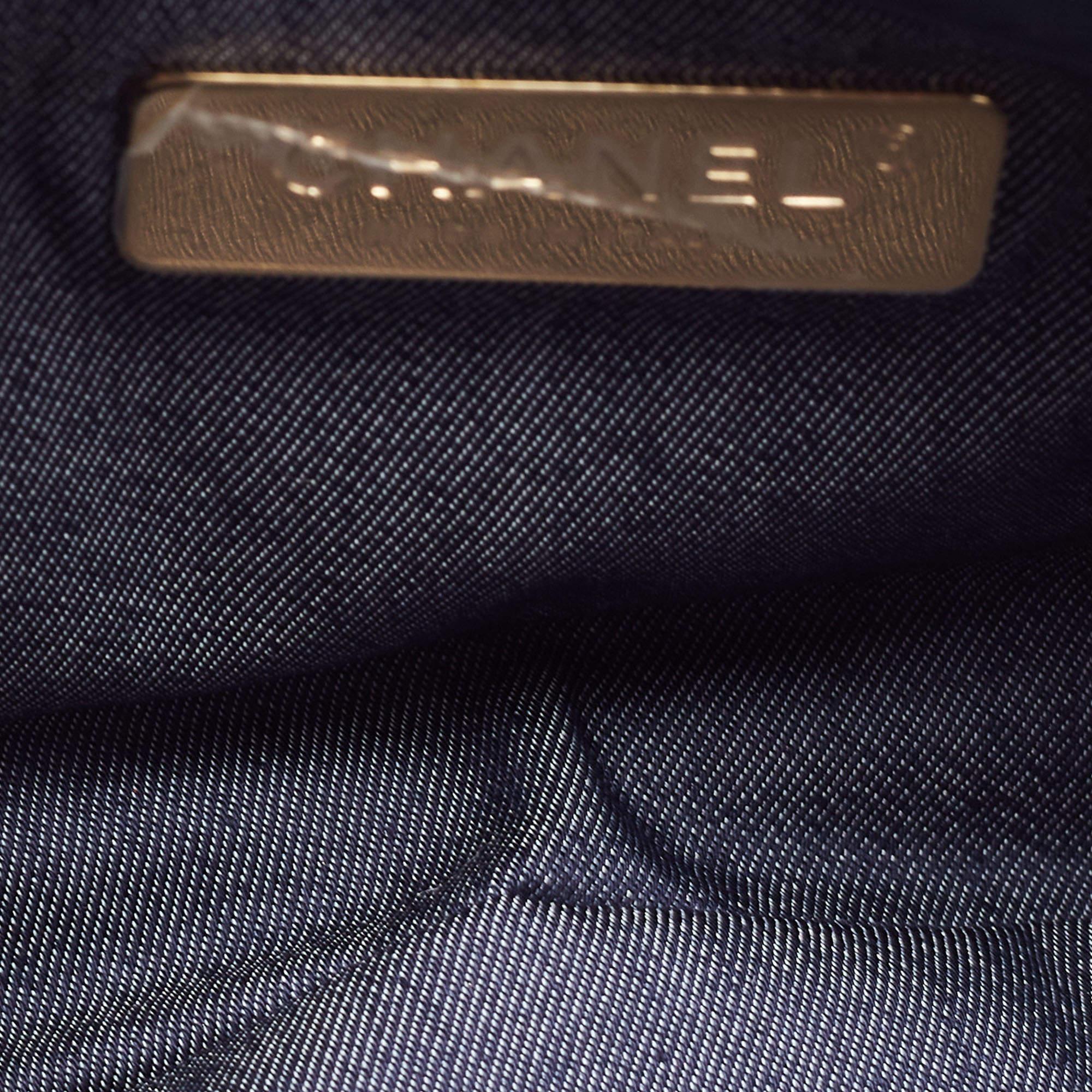 Chanel Blue Leather CC Mania Waist Bag 4