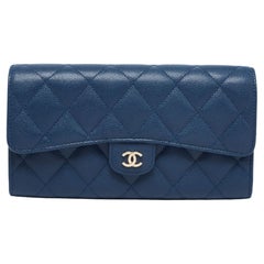 Chanel Blue Wallet - 35 For Sale on 1stDibs  blue chanel wallet on chain,  chanel light blue card holder, chanel pastel blue wallet