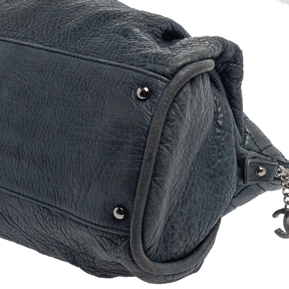 Chanel Blue Leather Leather Lady Braid Bag 5