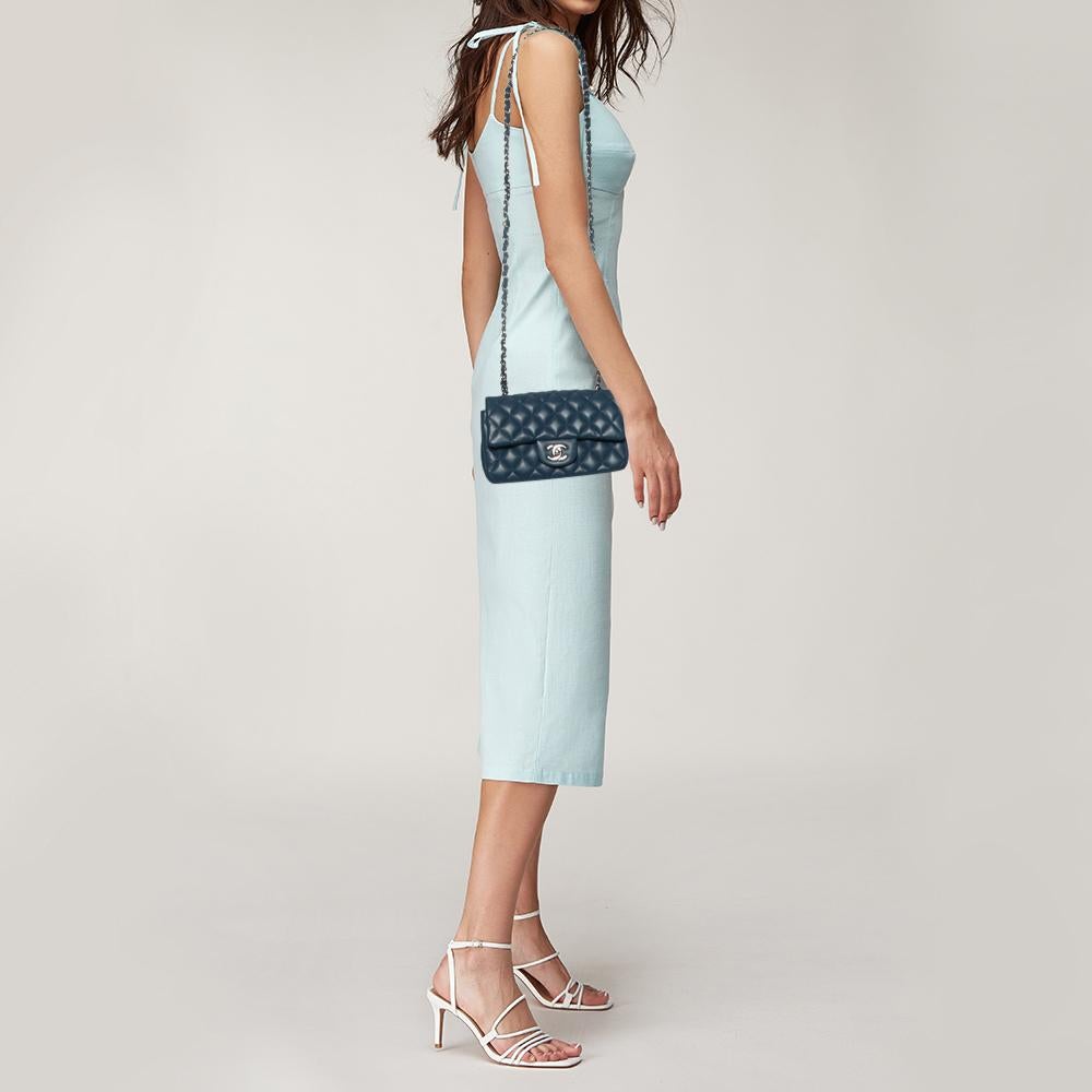 We're bringing Chanel's iconic Classic Flap bag to your closet with this creation. Beautifully crafted from leather, it bears the iconic quilt on the exterior, the signature label within the leather interior, and the iconic CC turn-lock on the flap.