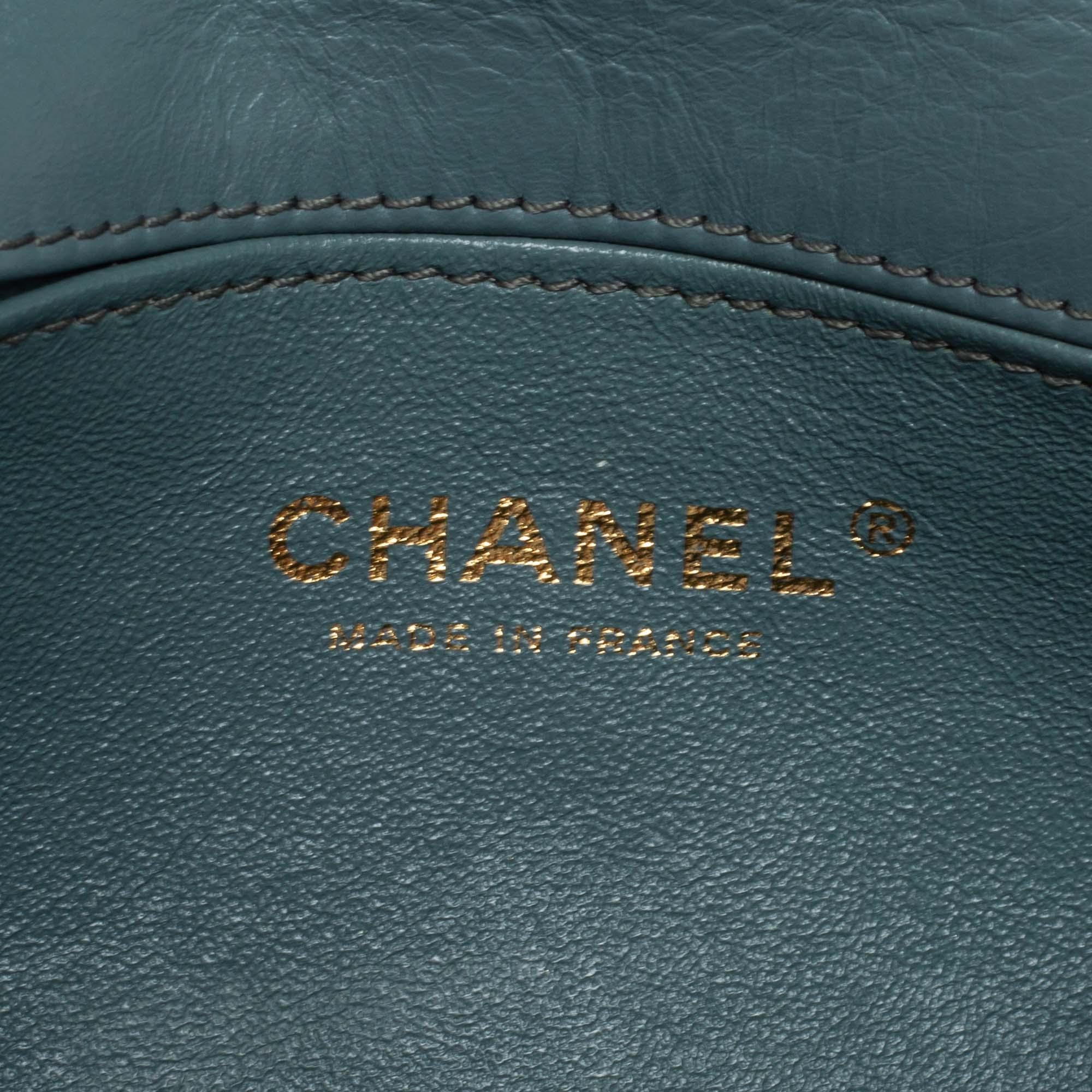 Chanel Blue Leather Reissue 2.55 Belt Bag 3