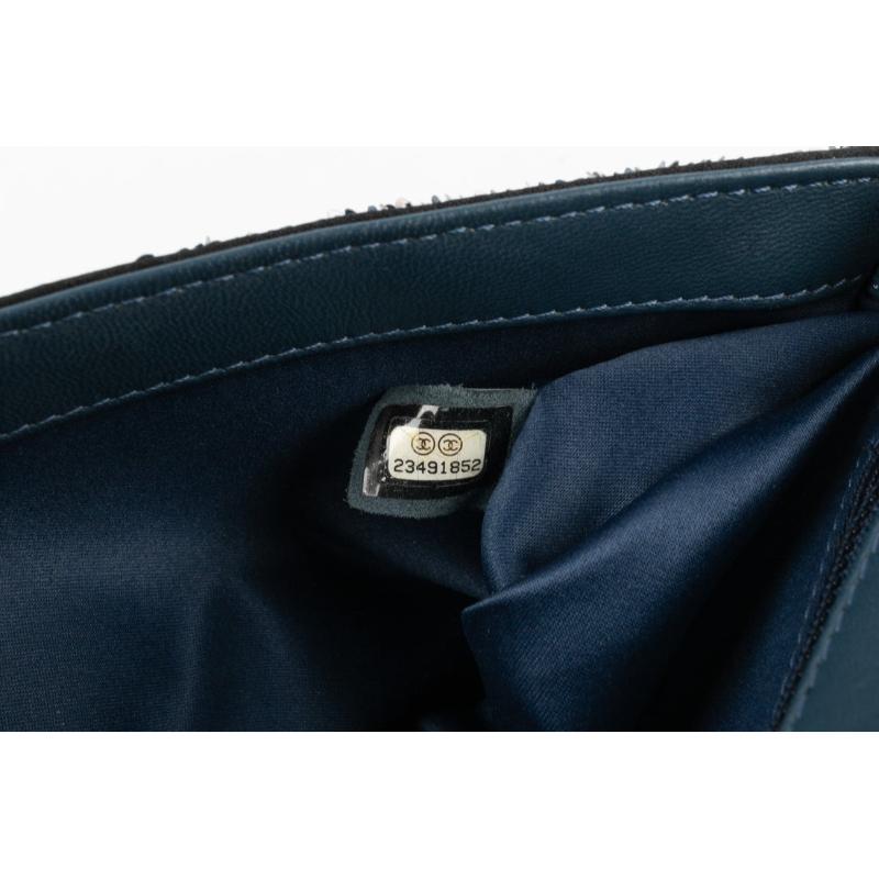 Chanel Blue Leather Sequinned Bag Paris-Cuba, 2018 For Sale 8