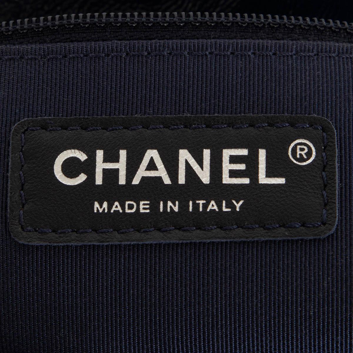 CHANEL blaues Leder TWEED GABRIELLE HOBO Umhängetasche 2